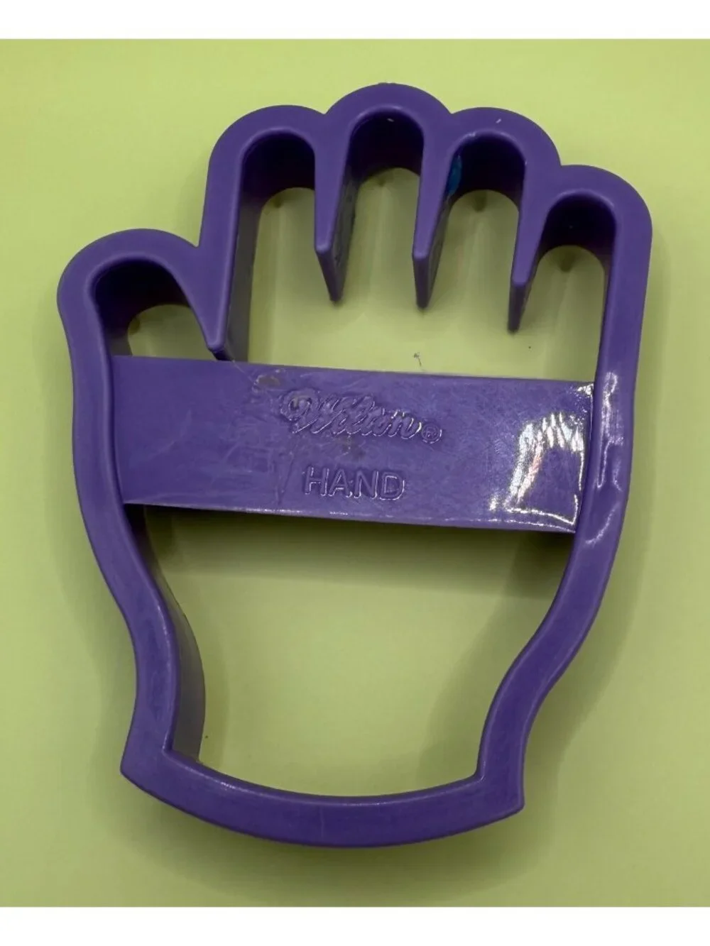 1993 Vintage Wilton Hand Shape Purple Cookie Cutter Play Dough Jello